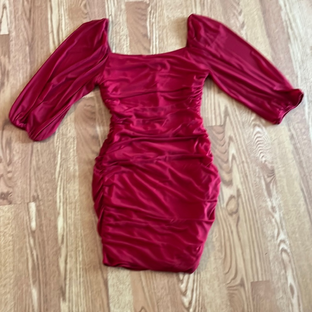 red formal dress